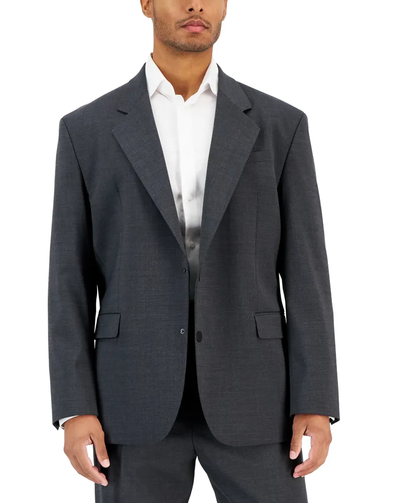 Hugo by Boss Men's Regular-Fit Dark Grey Suit Jacket