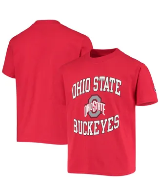 Big Boys and Girls Champion Scarlet Ohio State Buckeyes Circling Team Jersey T-shirt