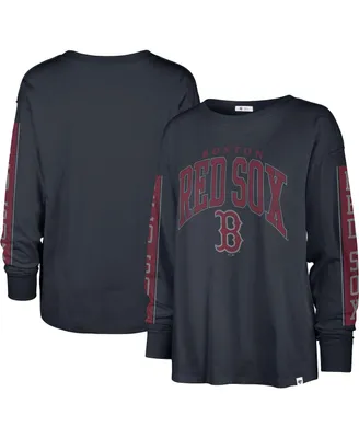 Women's '47 Brand Navy Boston Red Sox Statement Long Sleeve T-shirt