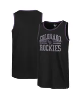 Men's '47 Brand Black Colorado Rockies Winger Franklin Tank Top