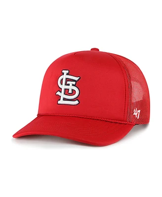 Men's '47 Brand Red St. Louis Cardinals Foamo Trucker Snapback Hat