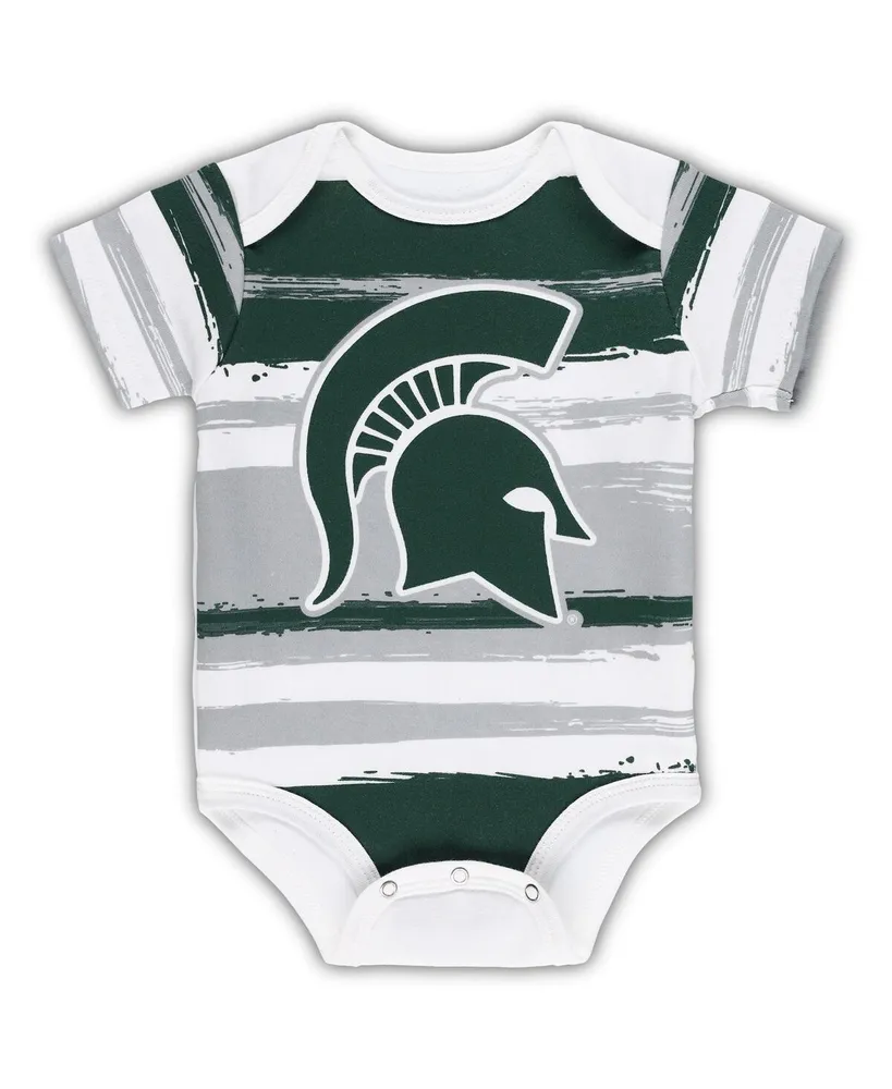 Newborn and Infant Boys and Girls White Michigan State Spartans Team Favorite Bodysuit