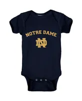 Infant Boys and Girls Navy Notre Dame Fighting Irish Arch and Logo Bodysuit