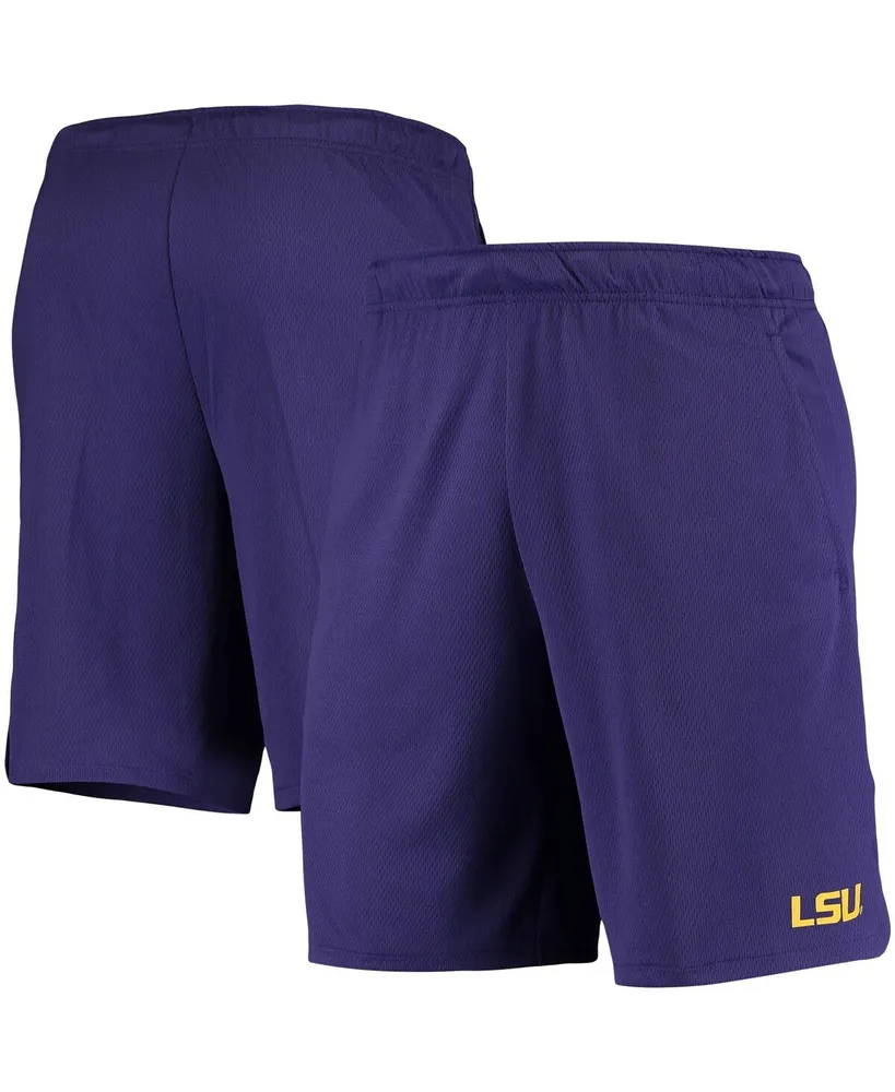 Nike Dri Fit LSU Tigers Football Purple Training Gym Workout Shorts Sz. L