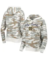 Women's Pressbox Camo Notre Dame Fighting Irish San Pablo Pullover Hoodie