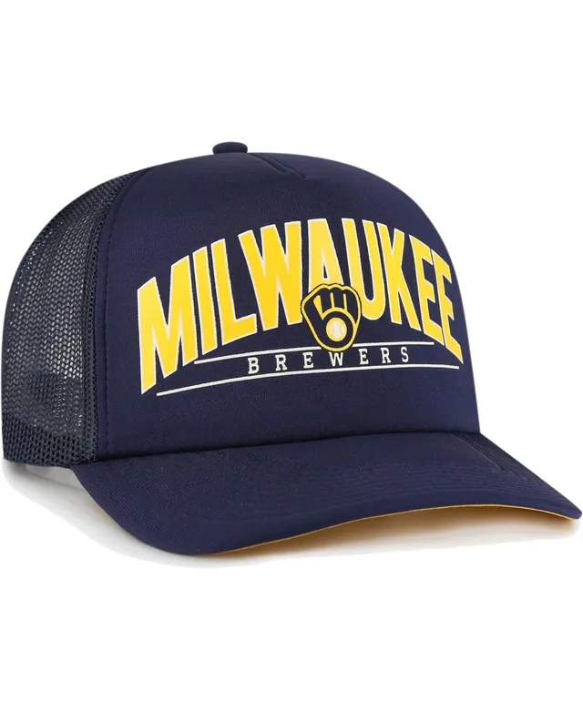 Men's Milwaukee Brewers '47 Navy Cumberland Trucker Snapback Hat