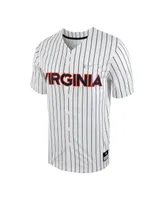 Men's Nike White, Navy Virginia Cavaliers Pinstripe Replica Full-Button Baseball Jersey