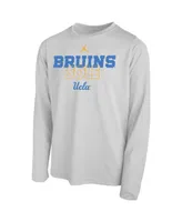 Big Boys and Girls Jordan White Ucla Bruins 2023 On Court Sole Bench T-shirt