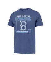 Men's '47 Brand Royal Brooklyn Dodgers Borderline Franklin T-shirt