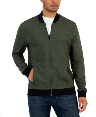 Alfani Men's Zip-Front Sweater Jacket, Created for Macy's