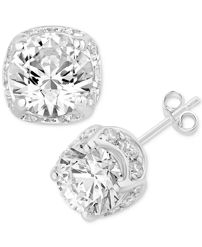 Diamond Halo Stud Earrings (2 ct. t.w.) in 14k White Gold