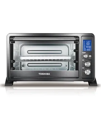 Toshiba 10.78" Digital Convection Toaster Oven, Black Stainless