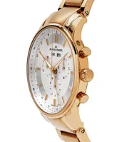 Alexander Men's Chieftain Gold-Tone Stainless Steel , Silver-Tone Dial , 42mm Round Watch - Gold