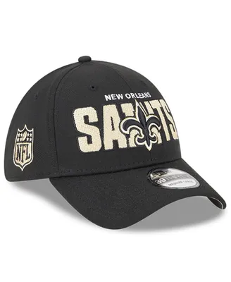 Men's New Era Black New Orleans Saints 2023 Nfl Draft 39THIRTY Flex Hat