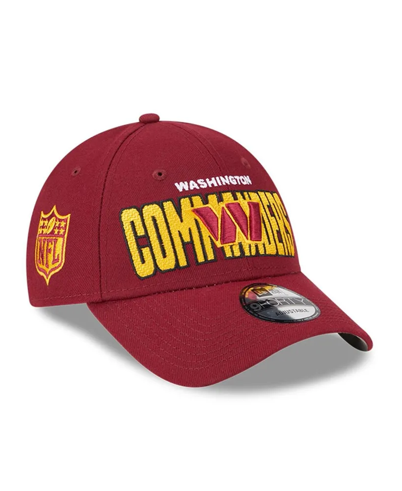 Men's New Era Burgundy Washington Commanders 2023 Nfl Draft 9FORTY Adjustable Hat