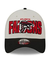Men's New Era Stone, Black Atlanta Falcons 2023 Nfl Draft 39THIRTY Flex Hat