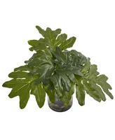 Nearly Natural Philodendron Artificial Arrangement in Vase