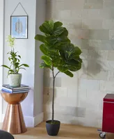 Nearly Natural 59in. Fiddle Leaf Artificial Tree Real Touch