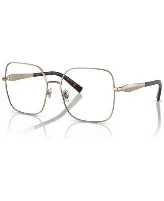 Tiffany & Co. Women's Square Eyeglasses, TF1151 56 - Pale Gold