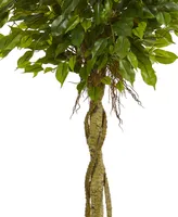 Nearly Natural 4' Ficus Topiary Uv-Resistant Indoor/Outdoor Artificial Tree