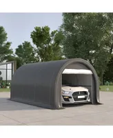 Outsunny 10' x 16' Carport Storage Tent Anti-uv Pe Portable Garage,