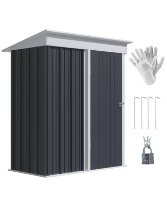 Outsunny 5' x 3' Steel Outdoor Storage Shed
