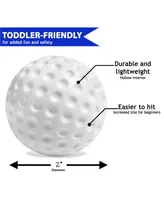 Toddler & Little Kids Replacement Golf Ball 2" - for Little Tikes Golf Set - 6 Pack | Oversized, Plastic Golf Balls for Beginners