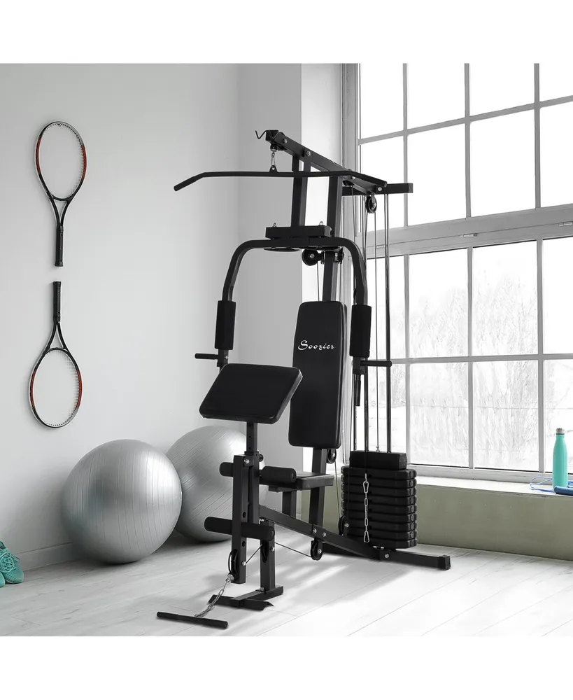  Soozier Multi Gym Workout Station with 143lbs Weight