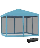 Outsunny Outdoor 10' x 10' Patio Gazebo Outdoor Pop