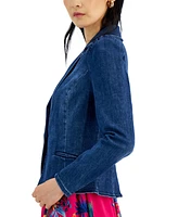 I.n.c. International Concepts Women's Puff-Sleeve Blazer, Created for Macy's