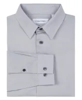 Calvin Klein Little Boys Solid Stretch Poplin Shirt