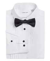 Calvin Klein Big Boys Husky Tuxedo Shirt and Bow Tie Box Set