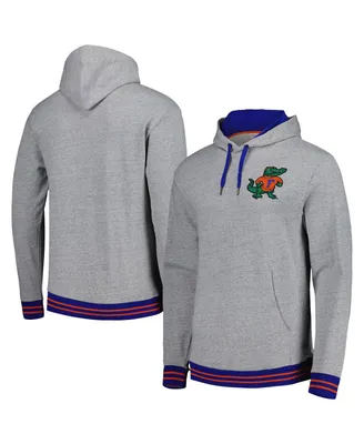 Men's Mitchell & Ness Heather Gray Florida Gators Pullover Hoodie