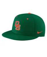 Men's Nike Green Oklahoma State Cowboys Aero True Baseball Performance Fitted Hat