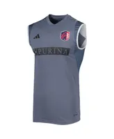 Men's adidas Gray St. Louis City Sc 2023 On-Field Sleeveless Training Jersey