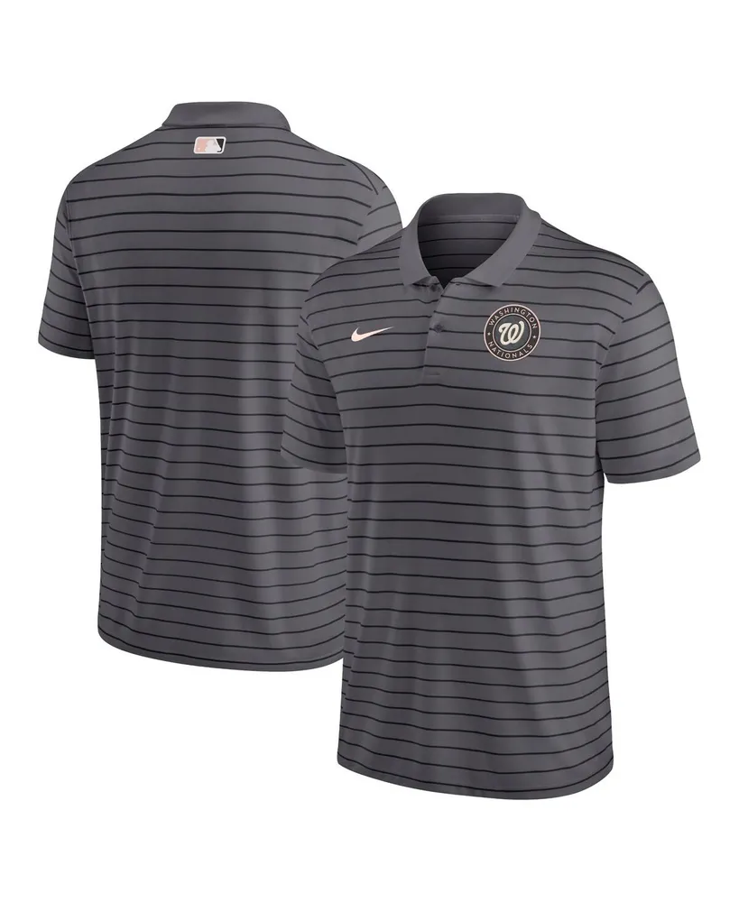 Men's Nike Charcoal Washington Nationals City Connect Victory Performance Polo Shirt