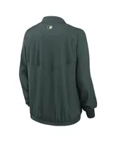 Women's Nike Green Oakland Athletics Authentic Collection Team Raglan Performance Full-Zip Jacket