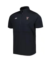 Men's Under Armour Black Texas Tech Red Raiders Motivate Half-Zip Jacket