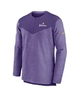 Men's Nike Purple Minnesota Vikings Sideline Lockup Performance Quarter-Zip Top