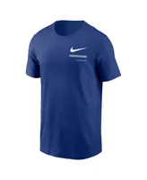 Men's Nike Royal Los Angeles Dodgers Over the Shoulder T-shirt