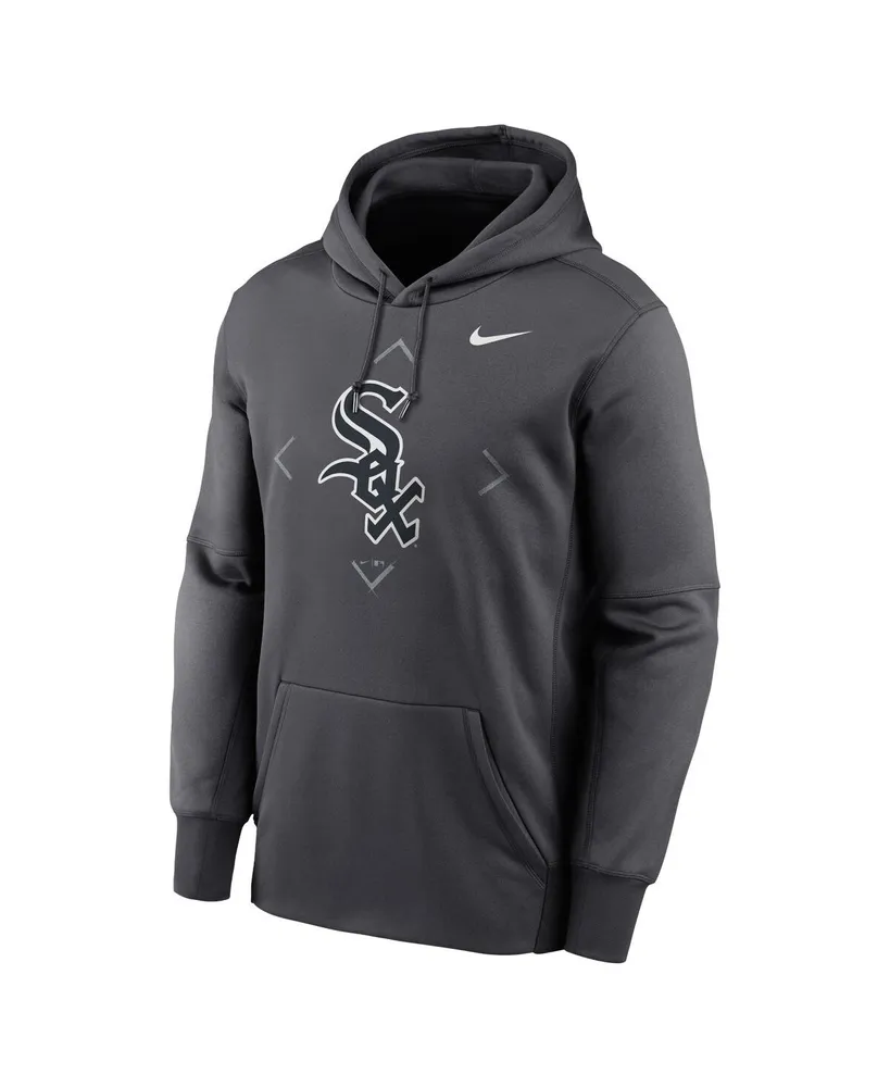 Men's Nike Anthracite Chicago White Sox Bracket Icon Performance Pullover Hoodie