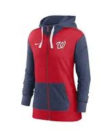 Women's Nike Red Washington Nationals Full-Zip Hoodie