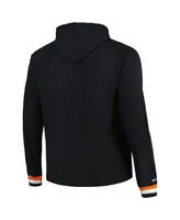 Men's Mitchell & Ness Black Philadelphia Flyers Big and Tall Legendary Raglan Pullover Hoodie