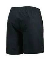 Men's Starter Black Boston Bruins Freestyle Volley Swim Shorts