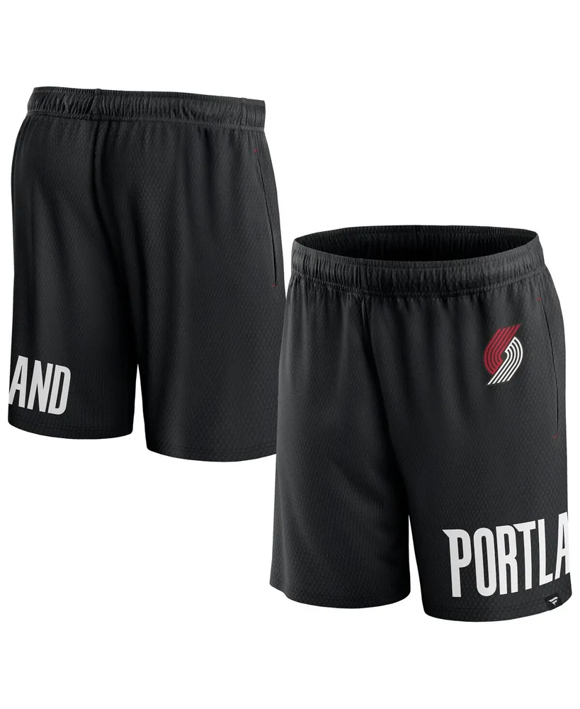 Men's Fanatics Black Portland Trail Blazers Free Throw Mesh Shorts