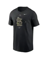 Men's Nike Black St. Louis Cardinals Camo Logo T-shirt