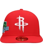 Men's New Era Red Houston Rockets Stateview 59FIFTY Fitted Hat