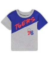 Toddler Boys and Girls Royal, Gray Philadelphia 76ers Super Star T-shirt Shorts Set