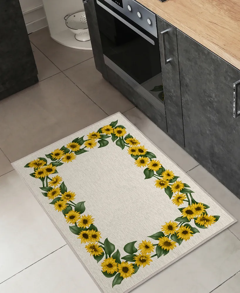 D Style Vertes Kitchen VRT17 1'8" x 2'6" Area Rug