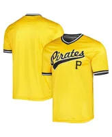 Men's Stitches Yellow Pittsburgh Pirates Cooperstown Collection Team Jersey